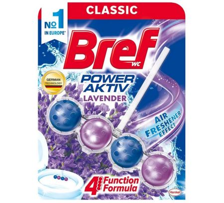 Туалетний блок для унітаза Bref Сила актив Свіжість лаванди 50 г